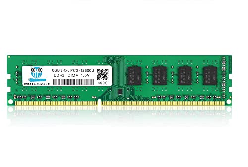 8GB 2Rx8 PC3 12800U RAM DIMM DDR3 1600Mhz Memoria RAM Desktop Non-ECC 1