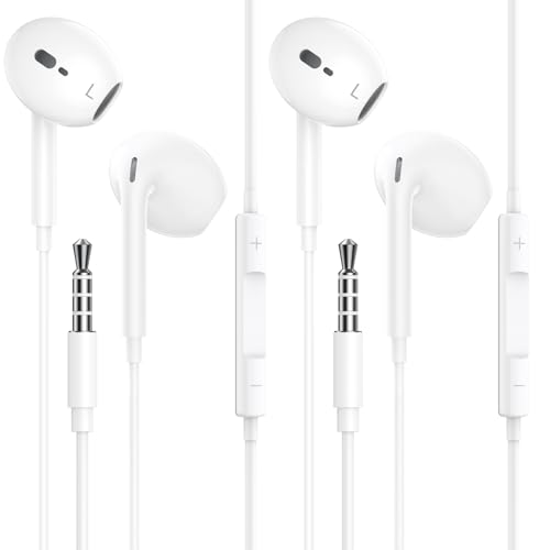2 Pack Auriculares con Cable