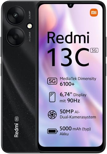 Xiaomi Redmi 13C 5G 4/128GB Negro Libre