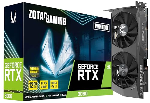 Tarjeta gráfica para juegos ZOTAC GEFORCE RTX 3060 Twin Edge 12GB GDDR6