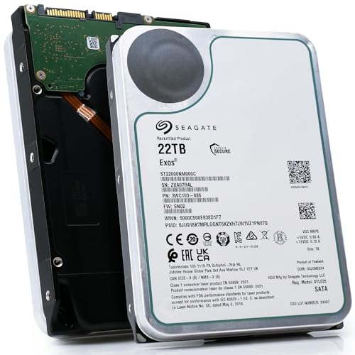 Seagate EXOS X22 22TB SATA SED 3.5 Pulgadas 7200RPM 6GB/S 512E/4K