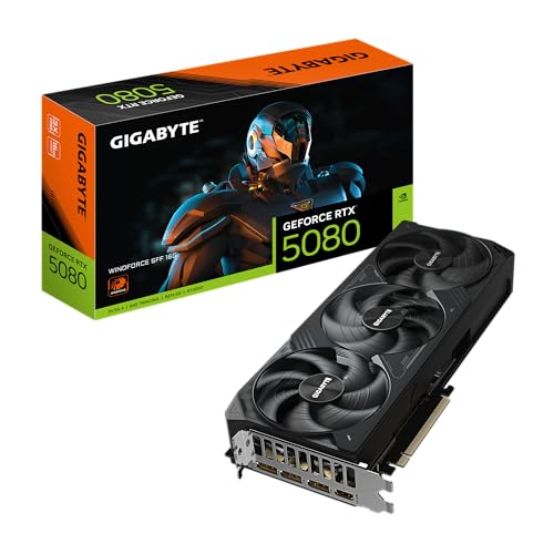 Gigabyte GeForce RTX 5080 WINDFORCE OC SFF 16G Tarjeta Gráfica