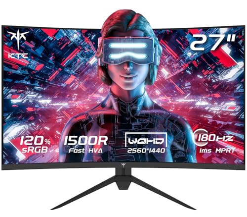 KTC Monitor Gaming Curvo de 27 Pulgadas