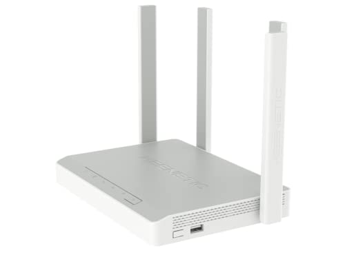 Keenetic Hopper Router Wi-Fi 6 en Malla AX1800 con Smart Switch Gigabit de 4 Puertos y Puerto USB 3.0