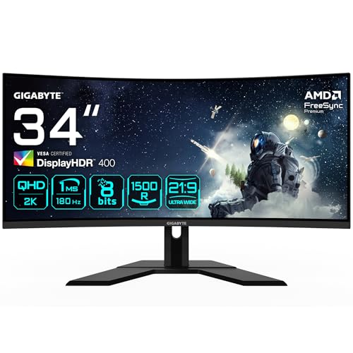Gigabyte G34WQCP 34" Monitor Gaming Curvo WQHD