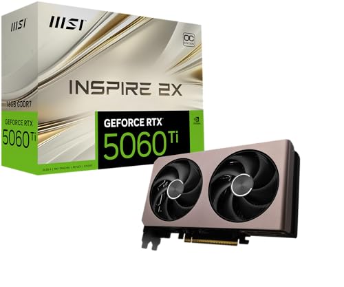 MSI GeForce RTX 5060 Ti 16G Inspire 2X OC Tarjeta gráfica