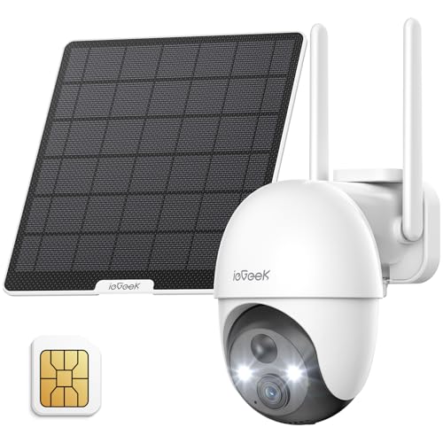ieGeek 4G LTE Cámara Vigilancia Exterior Solar Inalámbrica