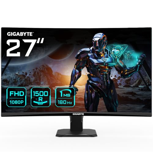 Gigabyte GS27FC 27" Monitor de Juego Curvo FHD