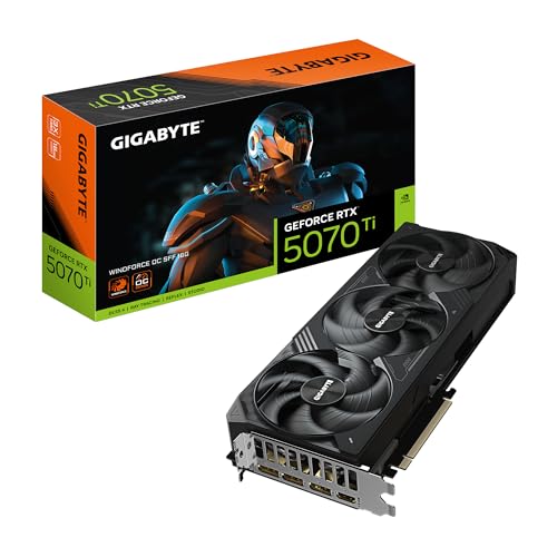 Gigabyte GeForce RTX 5070 Ti WINDFORCE OC SFF 16G Tarjeta Gráfica