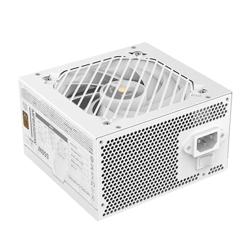 Mars Gaming MPB550SI Fuente Alimentación ATX 550W 7 Años Garantía 80 Plus Bronze 90% Blanca