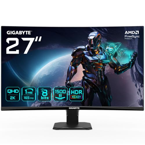 Gigabyte GS27QC 27" Monitor de Juego Curvo QHD