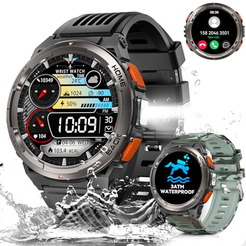 Reloj Inteligente Hombre con LED Linterna