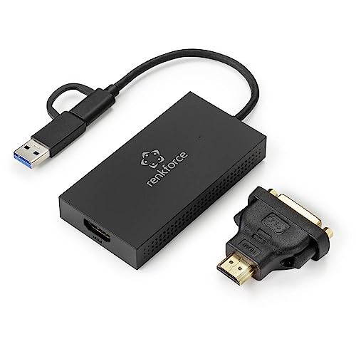 RENKFORCE Tarjeta gráfica Externa DDR3 USB-A