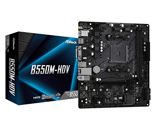 ASROCK B550M-HDV AMD AM4 MATX 2xDDR4 1xM.2 Retail