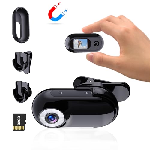 Xilecam Mini Cámara Deportiva 1080P con Tarjeta de Memoria de 32GB