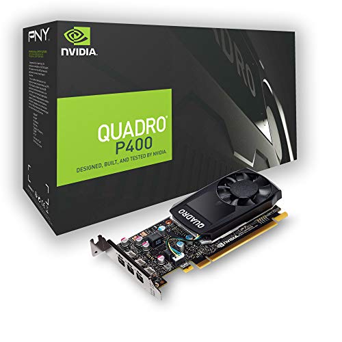 PNY Quadro Tarjeta gráfica P400.PCI Express 3.0.x16.LP 2.GB GDDR5.de 64.bit 3.x Mini DP 1.4