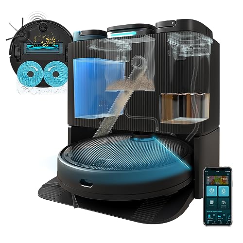 Cecotec Conga 11090 Spin Revolution Home&Wash Robot Aspirador + Estación de Vaciado Automático