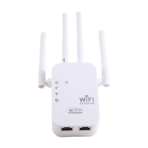 MOLERRI Repetidor WiFi de 300Mbps Extensor de SeñAl WiFi InaláMbrico Banda Dual 5G 2.4G Amplificador de Red Enrutador WiFi de Alcance Enchufe de la UE