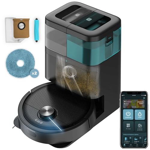 Cecotec Robot Aspirador y Friegasuelos Conga 15090 SpinArm Home&Wash
