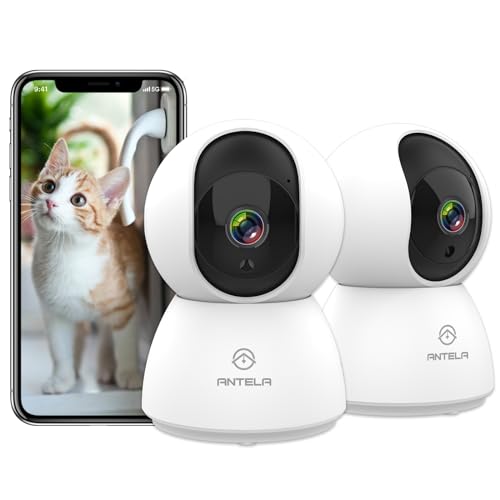 ANTELA Cámara Vigilancia WiFi Interior 1080P